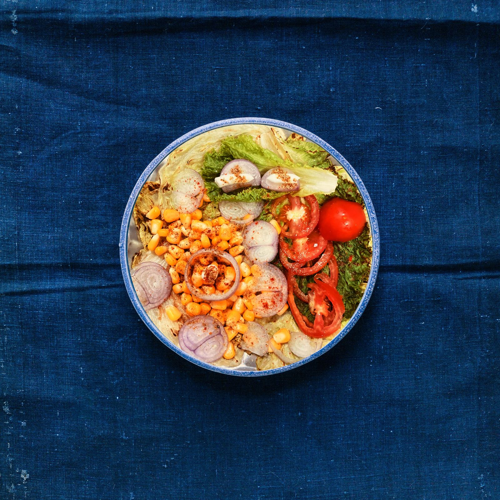Grão com legumes assados